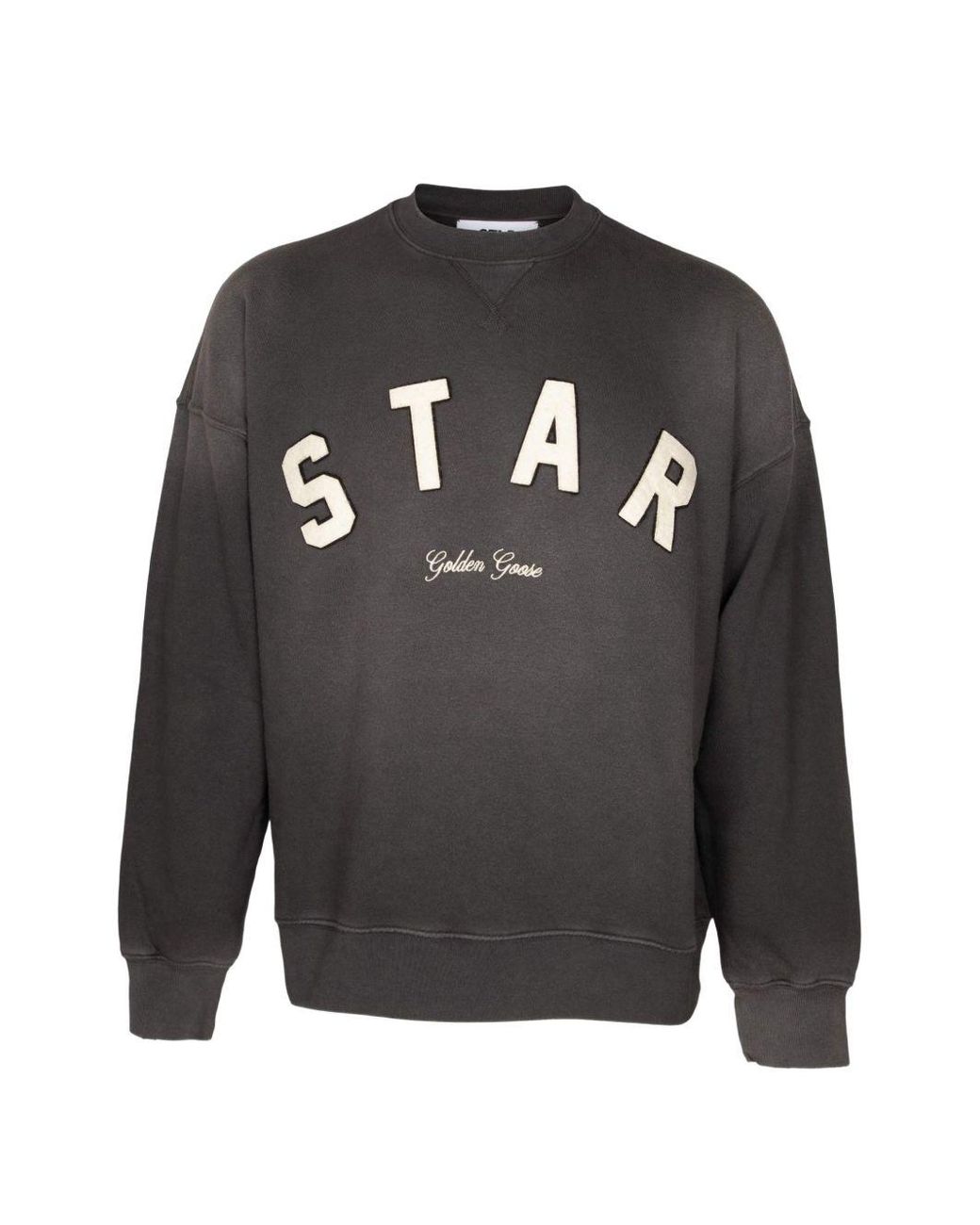 Golden Goose Deluxe Brand Gray Graphic Crew Neck Sweatshirt