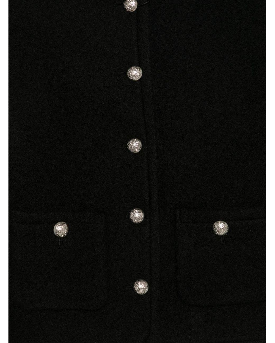 DUNST Black Wool Tweed Jacket
