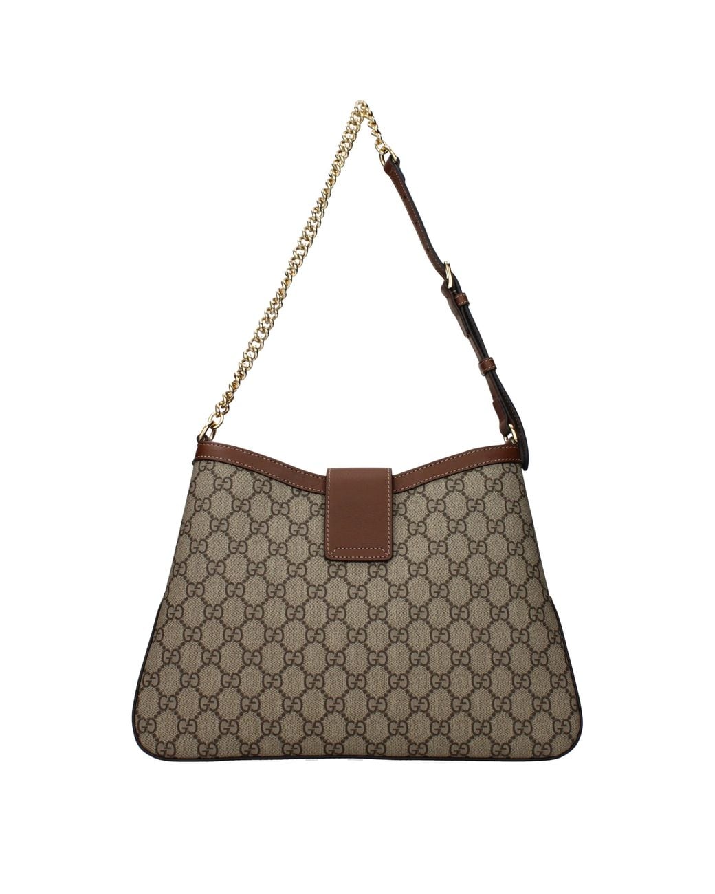 Gucci Brown Padlock Shoulder Bags/Ebony Fabric
