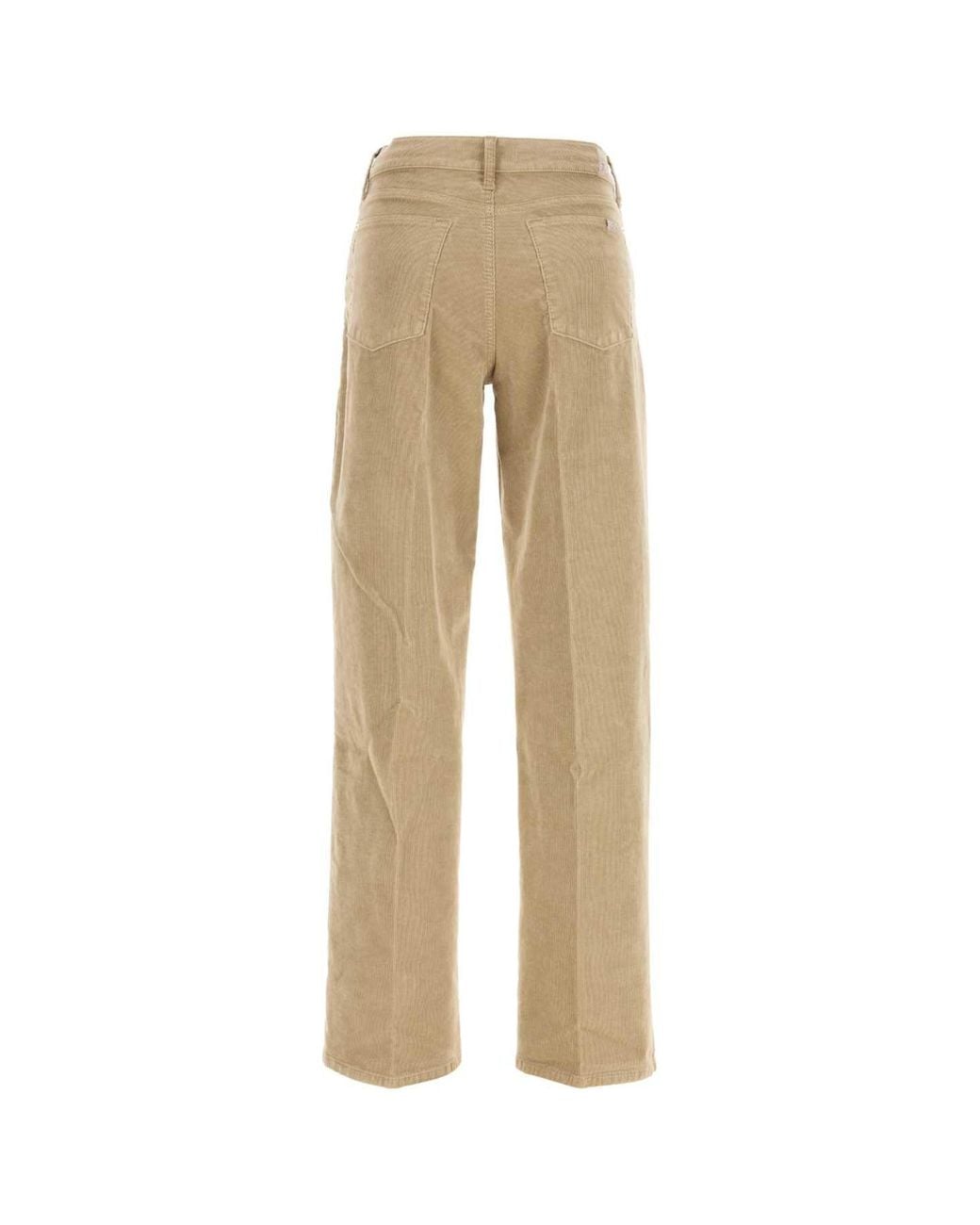7 For All Mankind Natural Velvet Pinstripe Pants