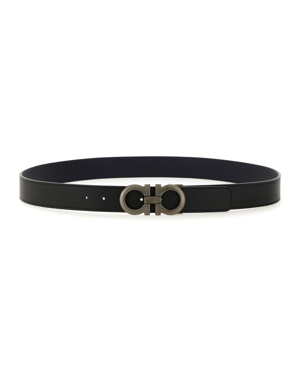 Ferragamo Black Luxury Leather Belt for men