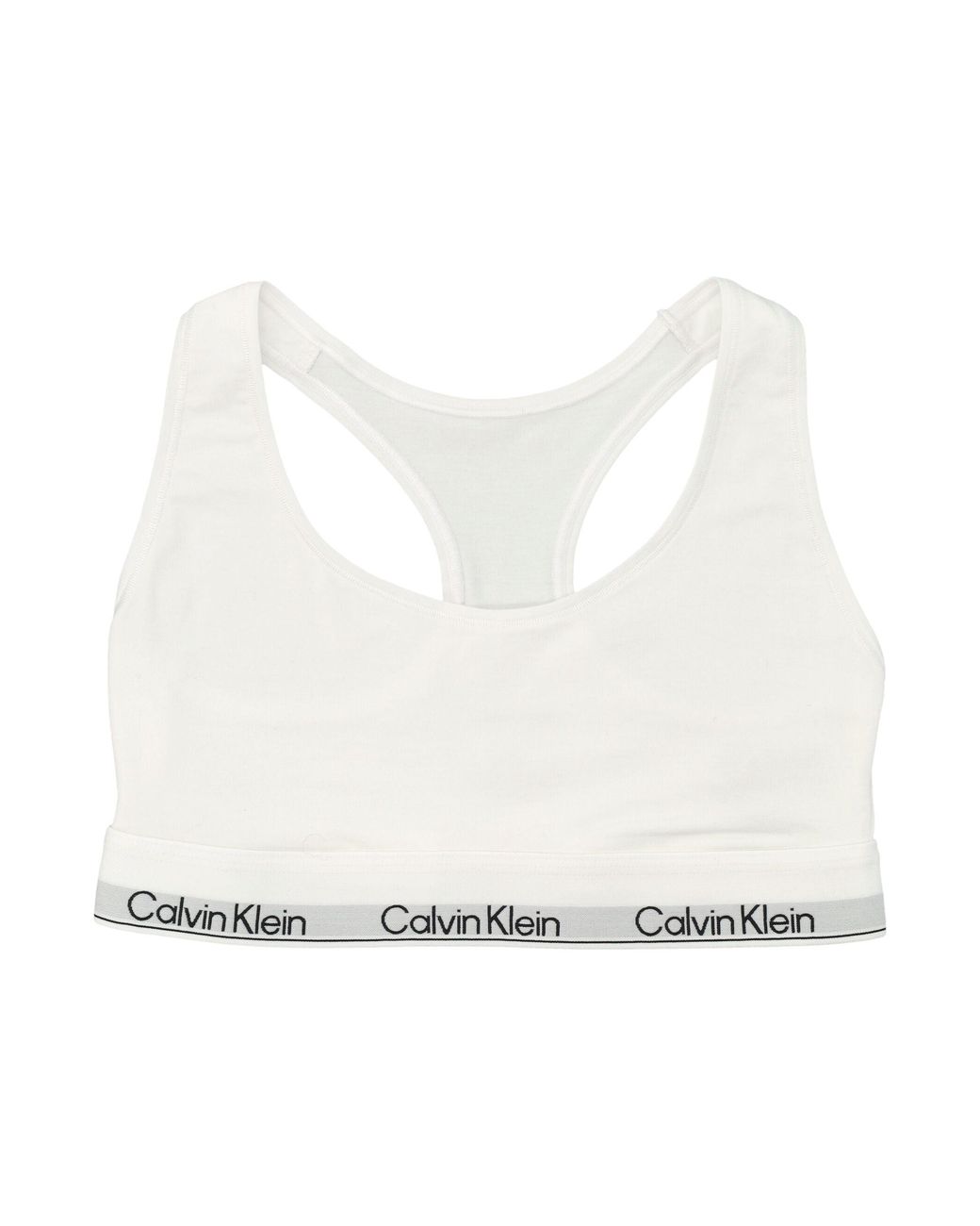 Calvin Klein White Icon Cotton Modal Unlined Bralette