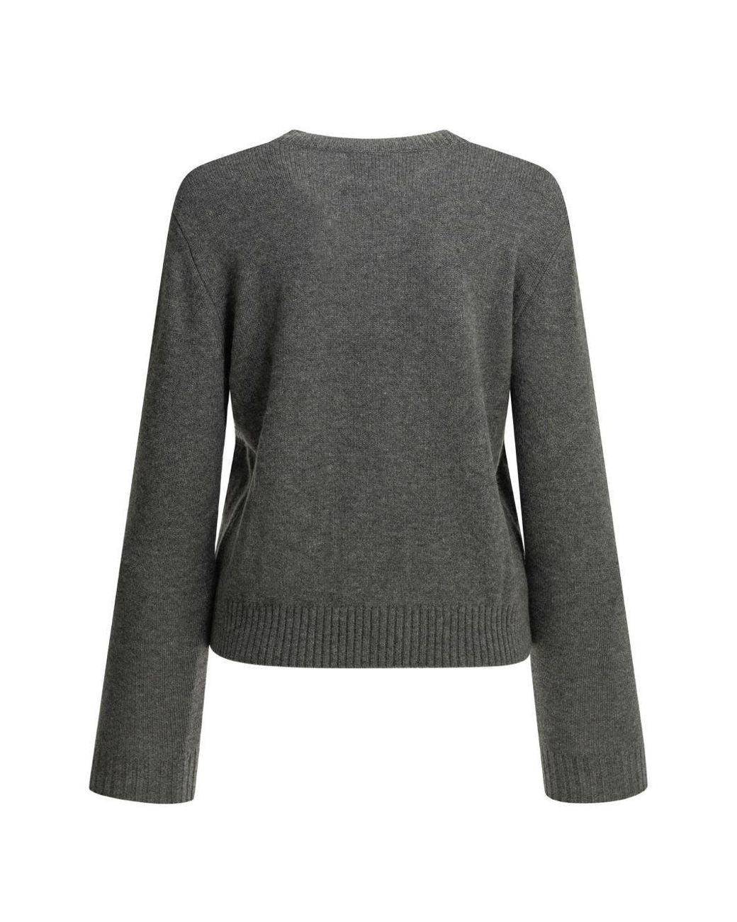 Lisa Yang Gray Mable Cashmere Crewneck Sweater
