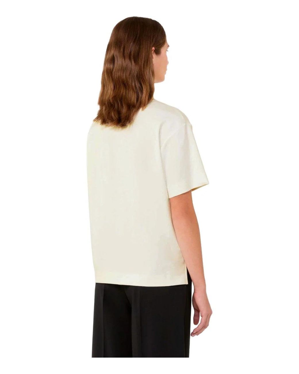 Weekend by Maxmara Natural T Shirt Multid Ecru