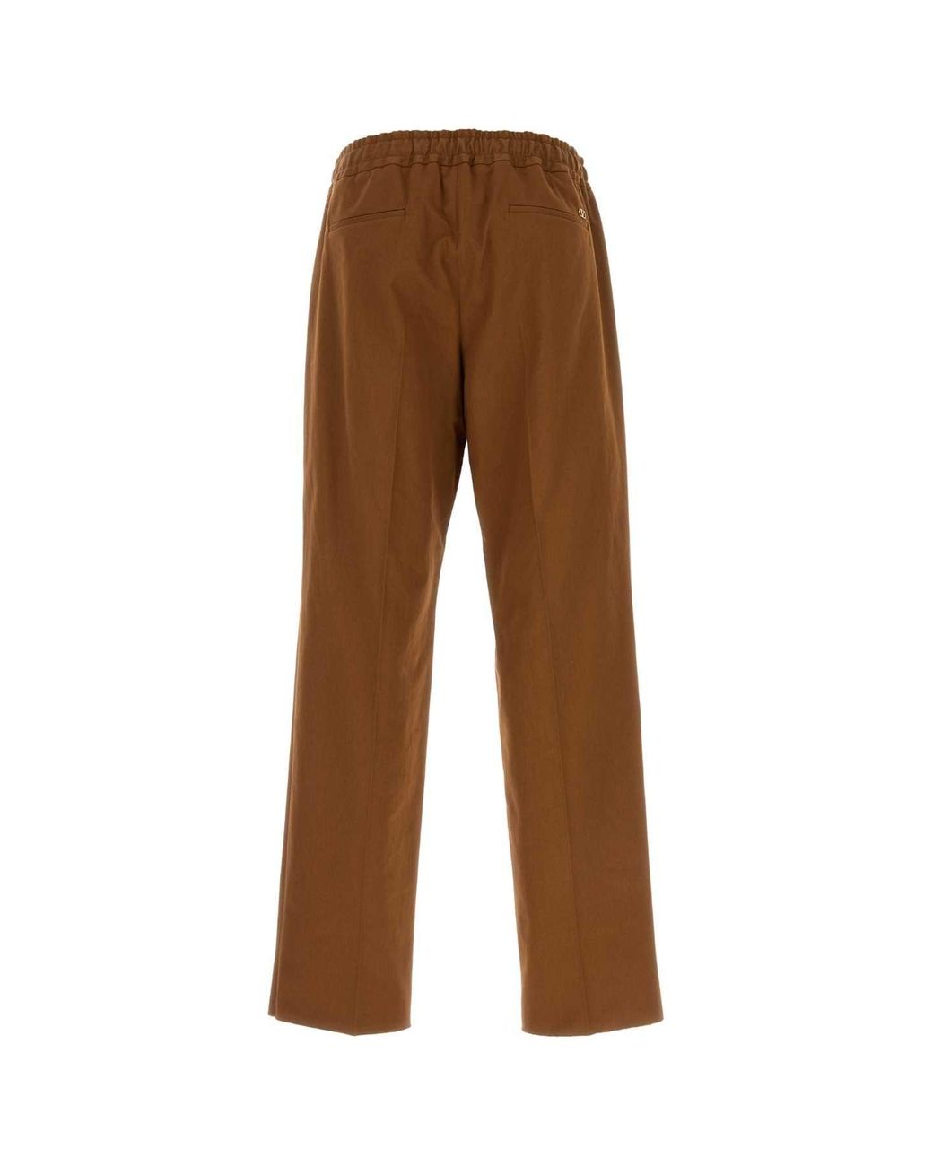 Valentino Garavani Brown Cotton Pant for men