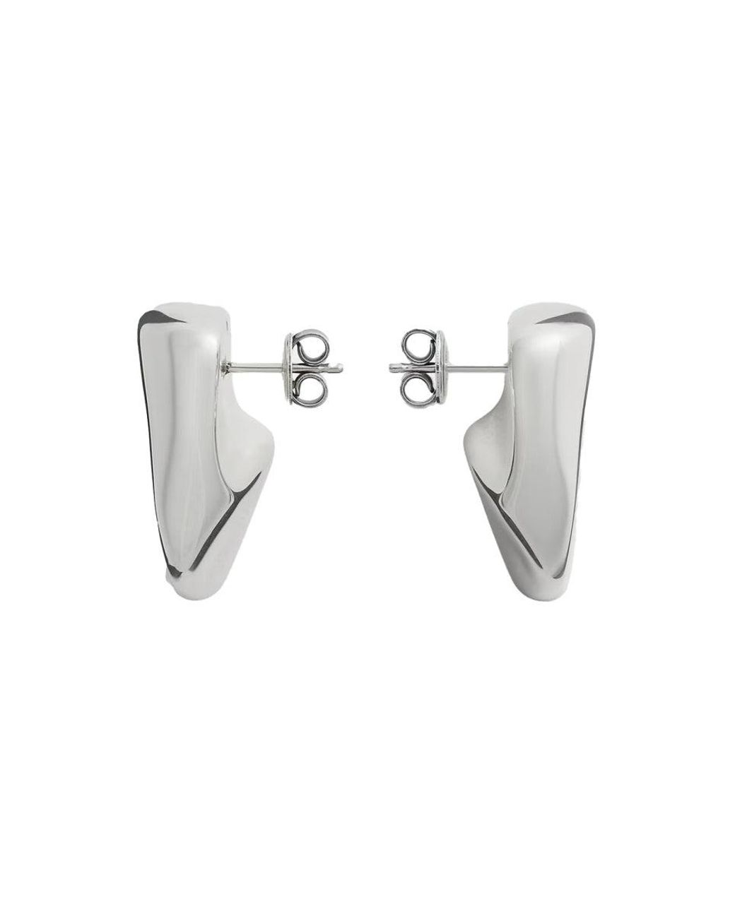 Bottega Veneta Gray Earrings Prism 925