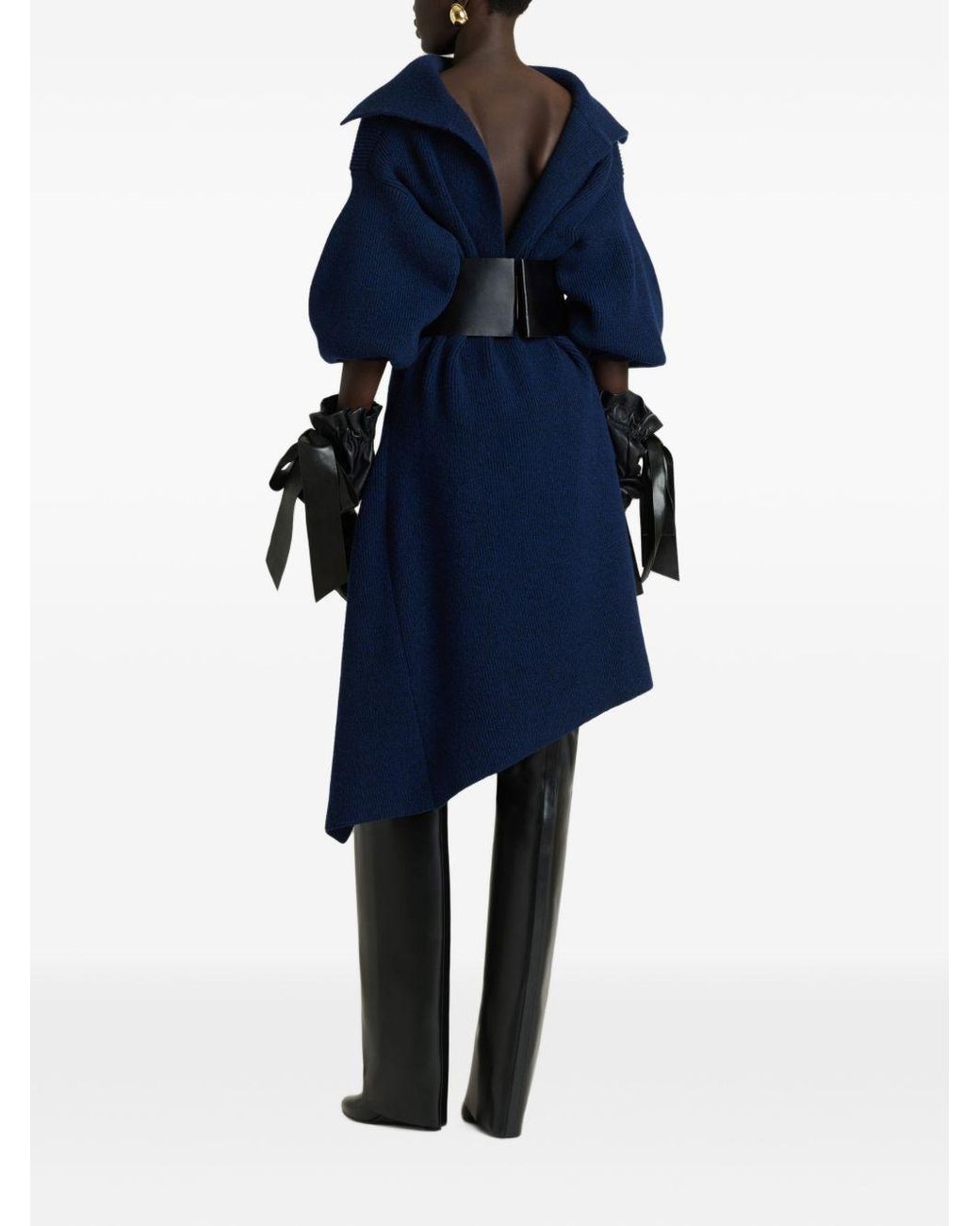 Givenchy Blue Wool And Cashmere Mini Dress