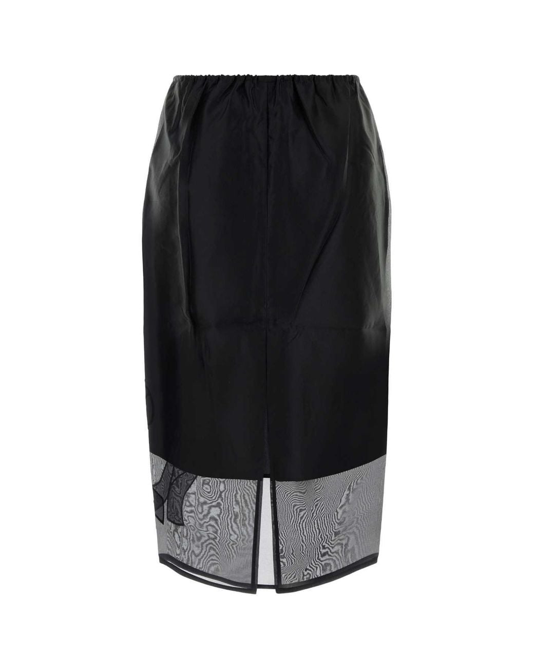 CECILIE BAHNSEN Black Silk Blend Skirt