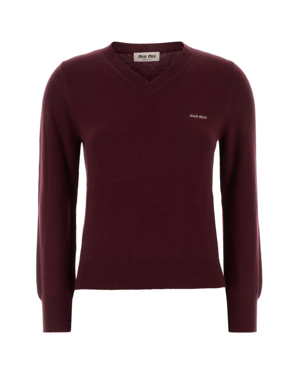 Miu Miu Purple Virgin Wool Sweater