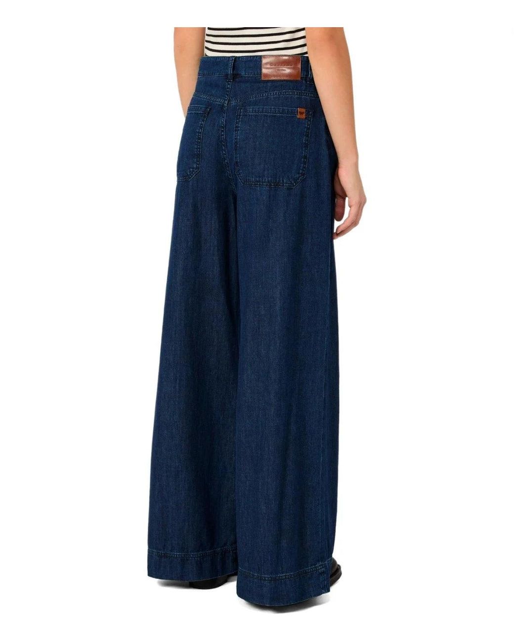 Weekend by Maxmara Blue Vega Dark Wide Leg Jeans