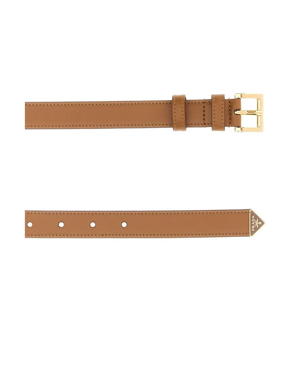 Prada Natural Biscuit 2 Cm Calf Leather Belt