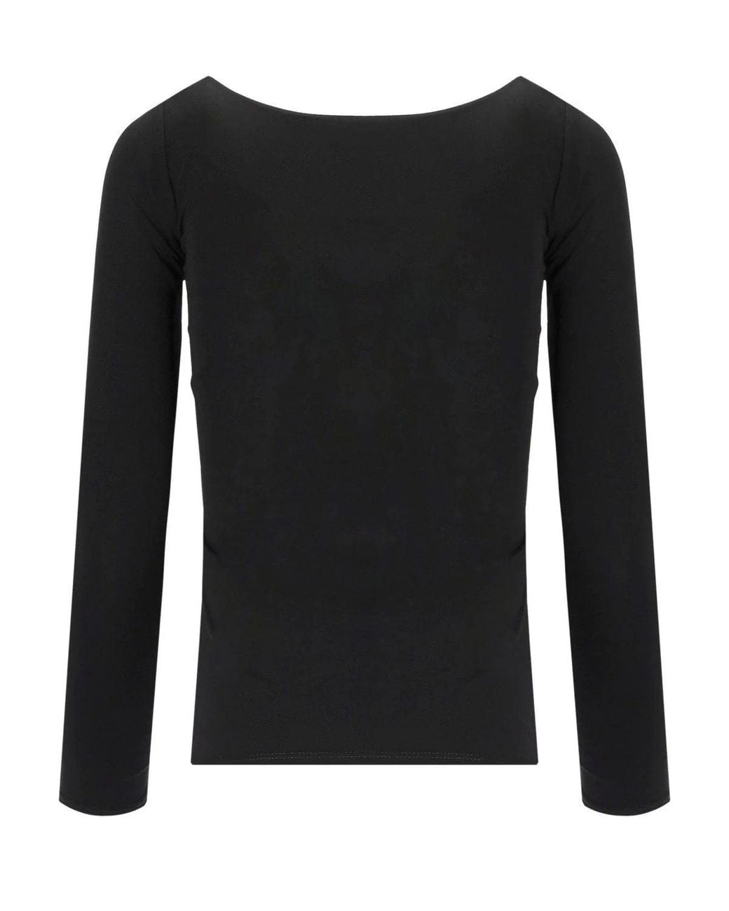 Elisabetta Franchi Black Top With Logo