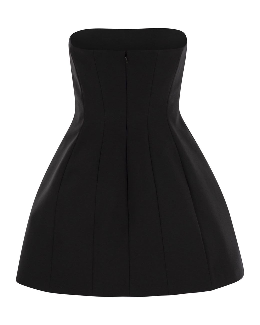 Max Mara Max Mara Betel Sablé Bustier Dress in het Black