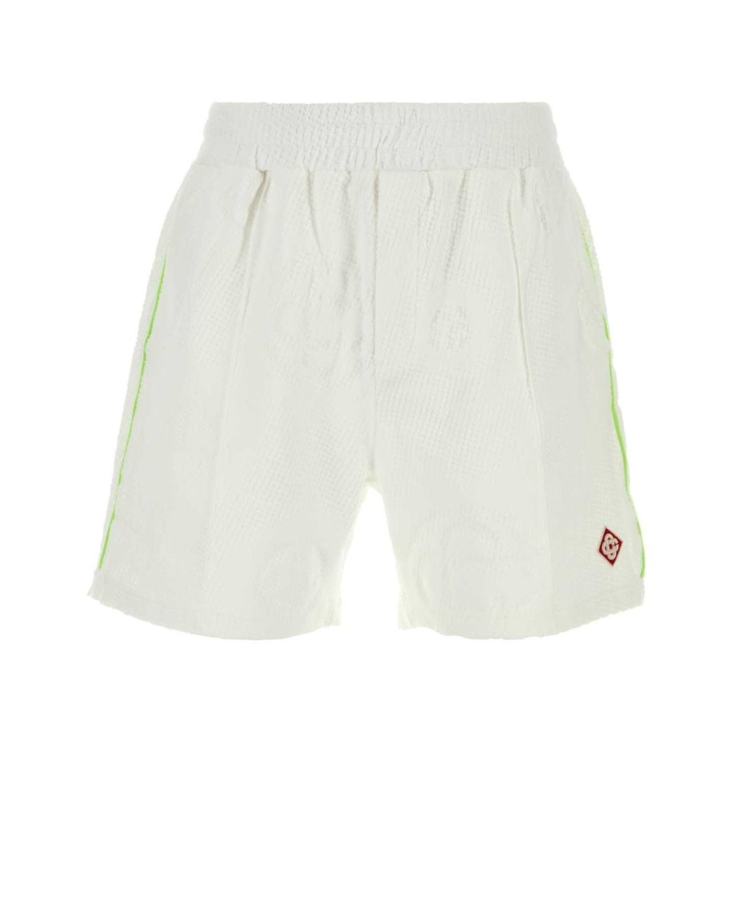 Casablanca White Logo Shorts for men