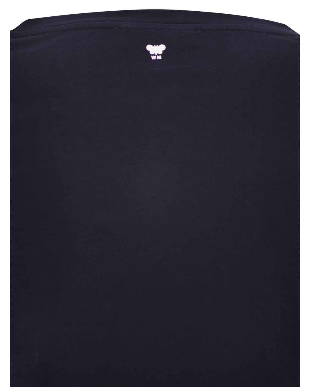 Weekend by Maxmara Wkdmultib Basic Katoenen Jersey T-shirt in het Blue