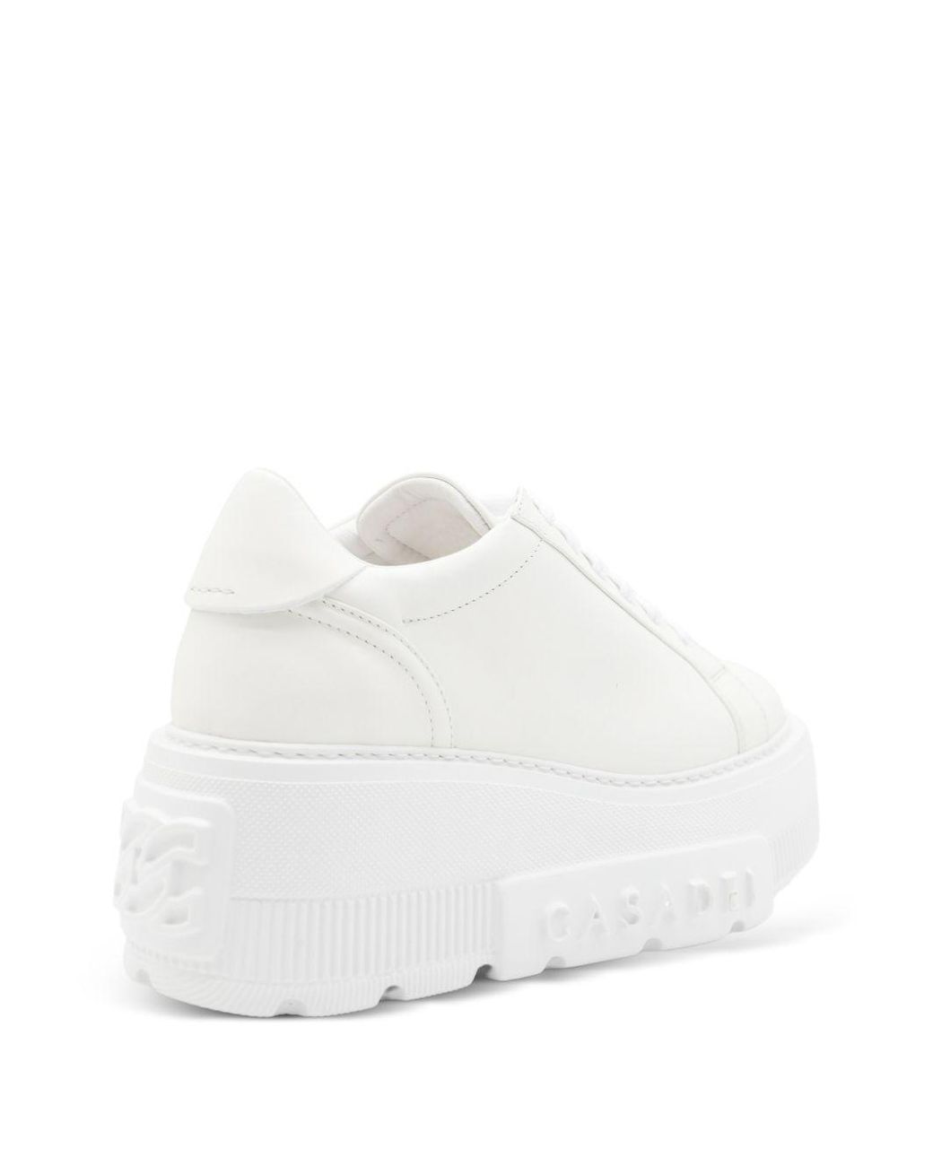 Casadei White Nexus Leather Sneakers