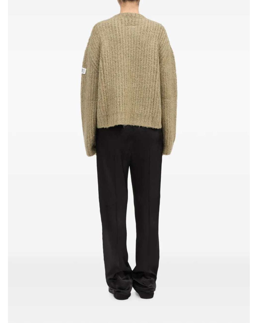 MM6 by Maison Margiela Green Crew Neck Sweater