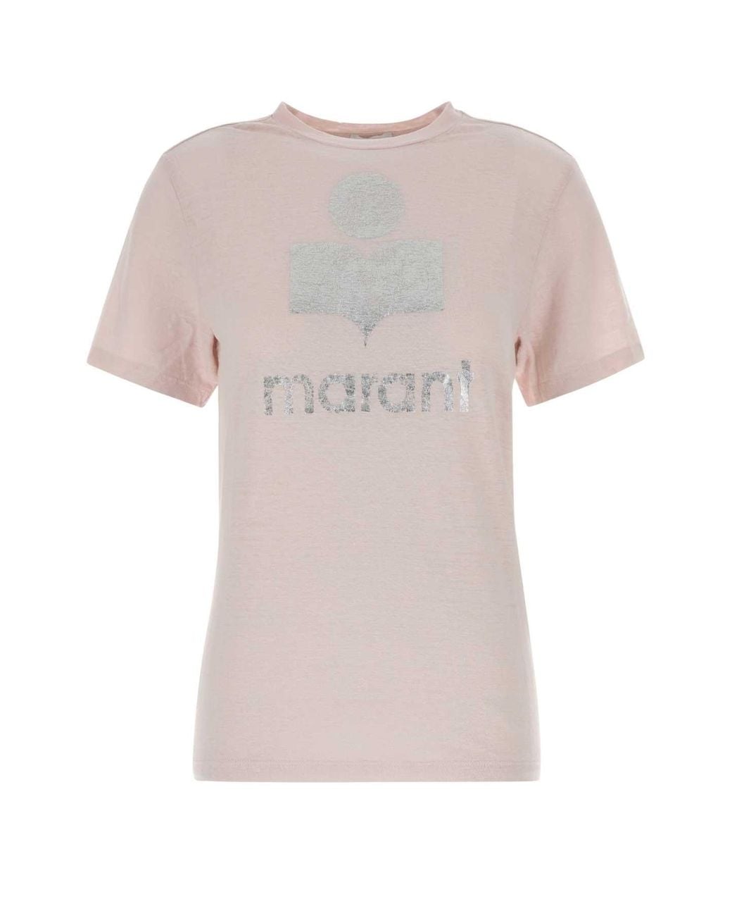 Isabel Marant Pink Linen Zewel T-Shirt