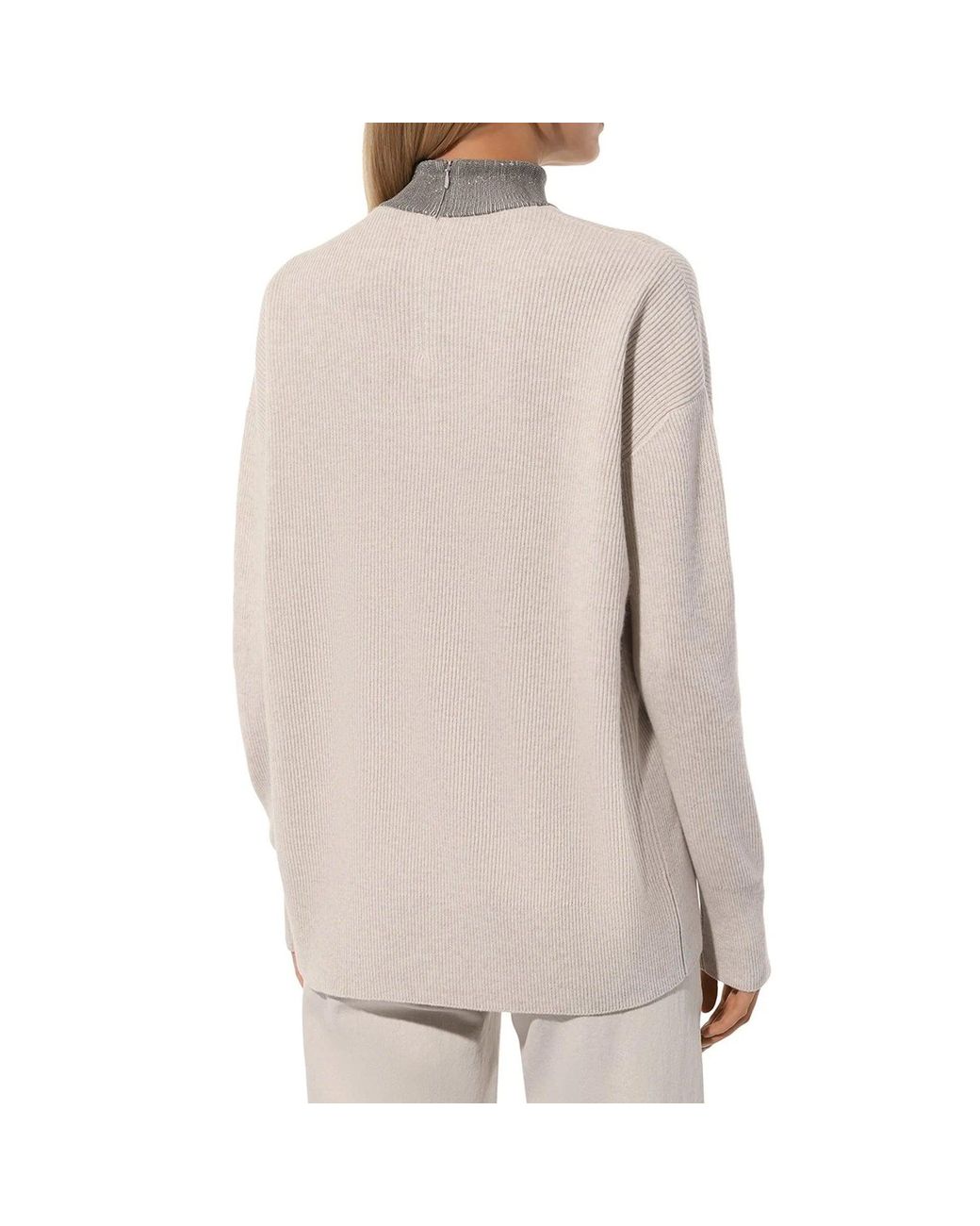 Brunello Cucinelli Natural C Mere Pullover