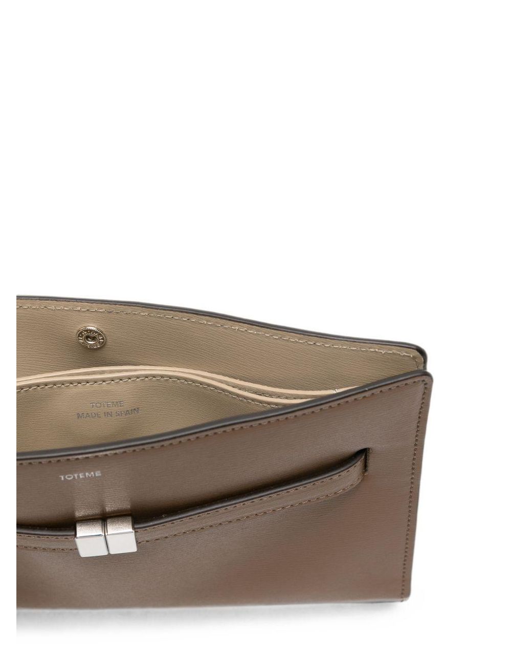 Totême White Belted Leather Crossbody Bag