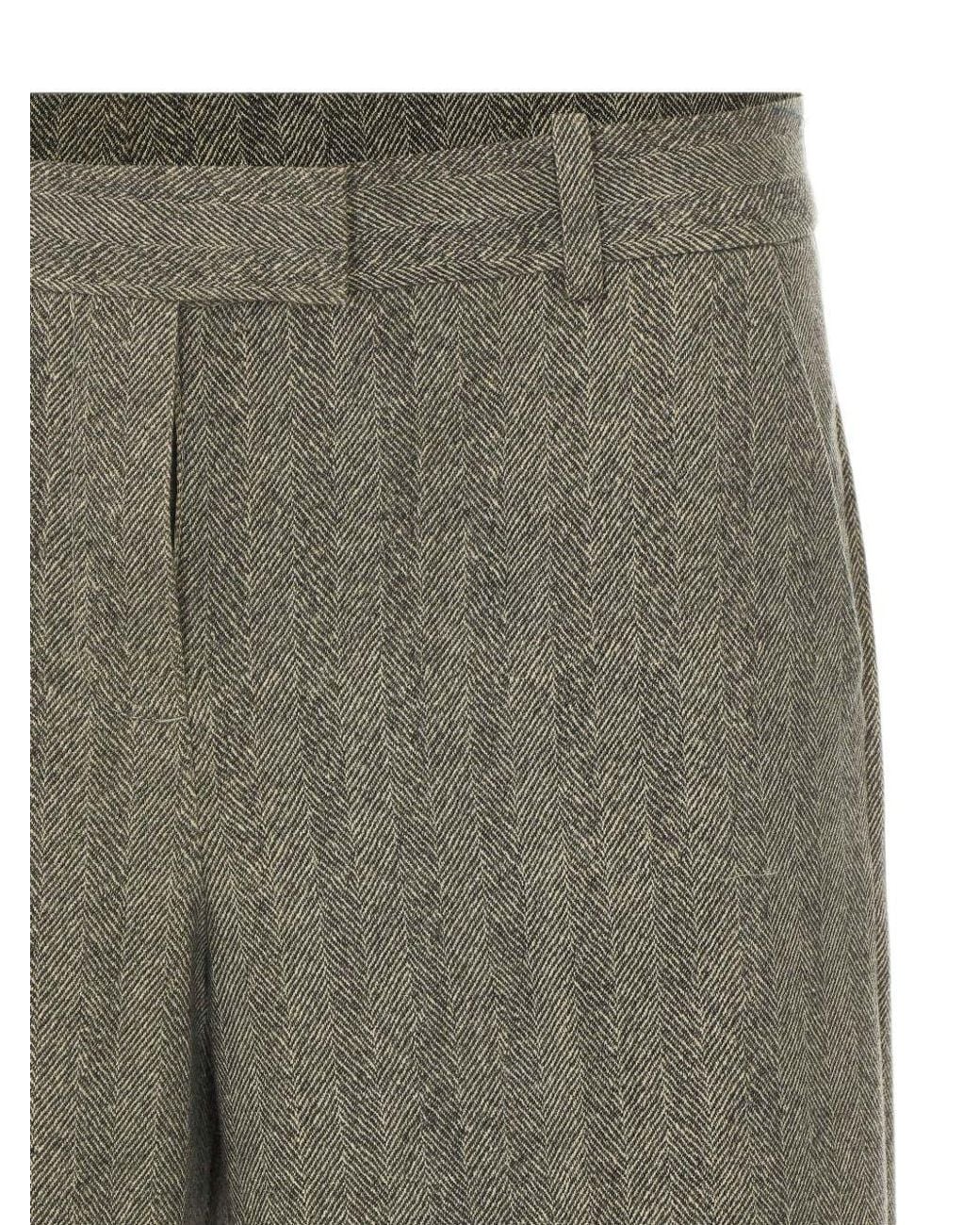 Circolo 1901 Gray Cotton Trousers