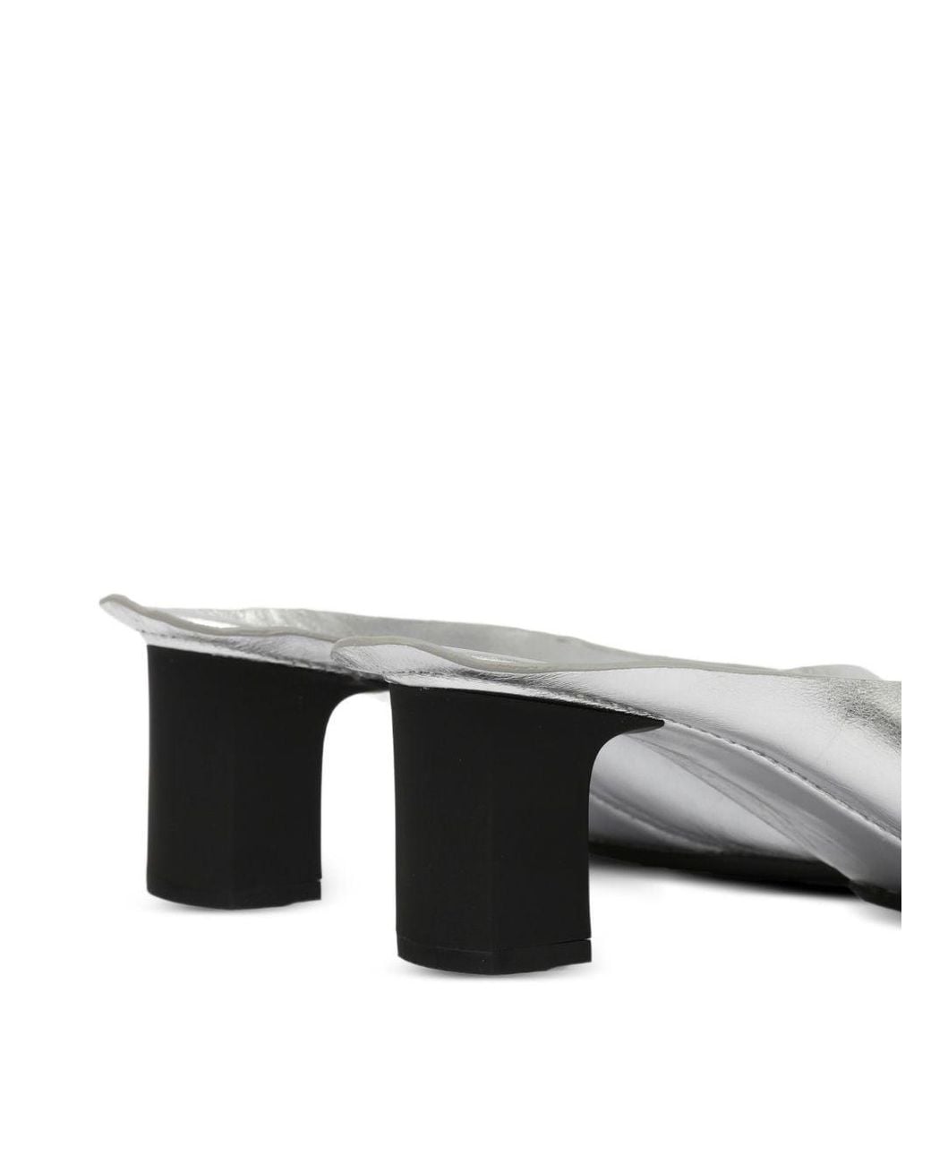 MM6 by Maison Margiela White Thong Heel Sandals