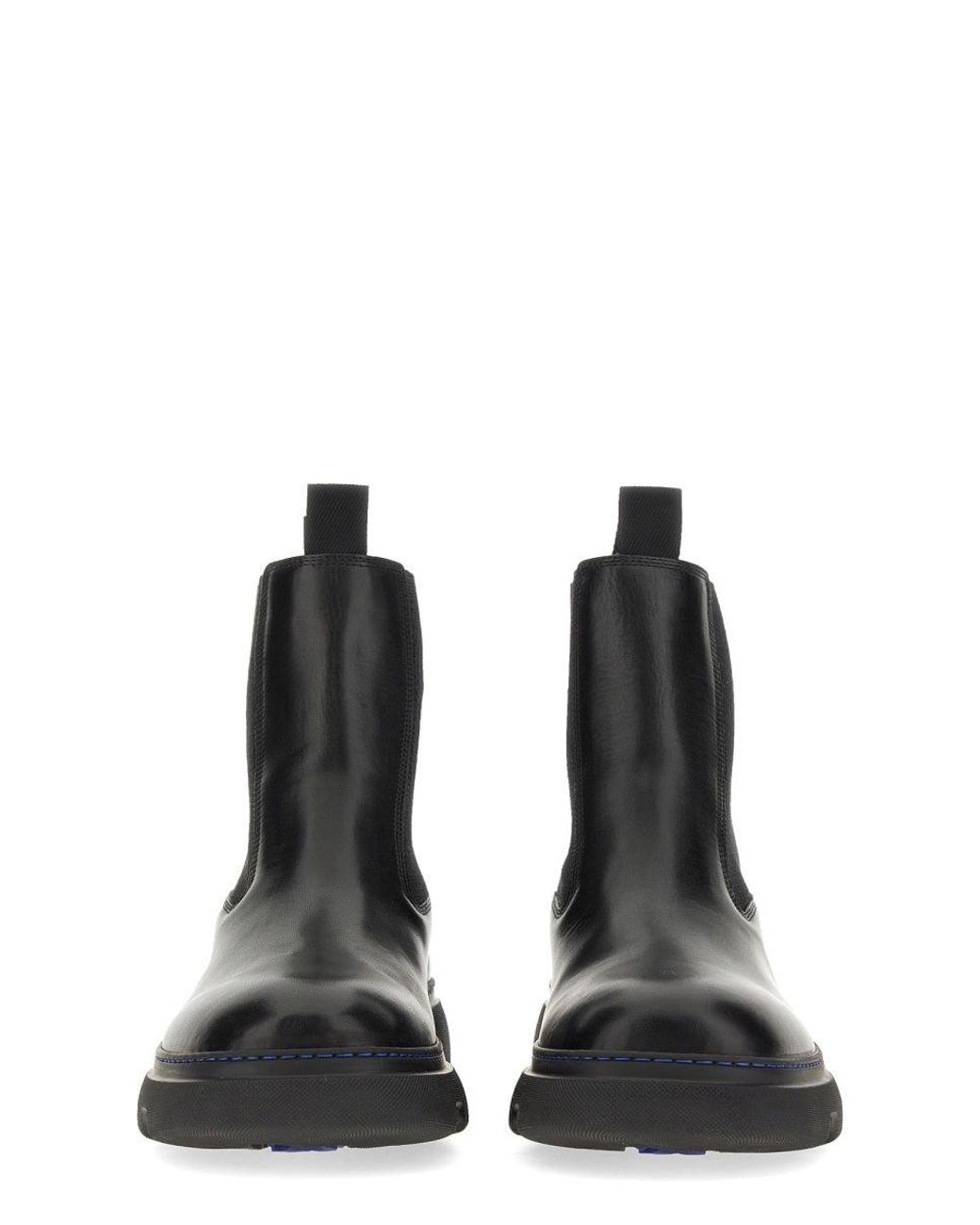 Burberry Black Leather Boot for men