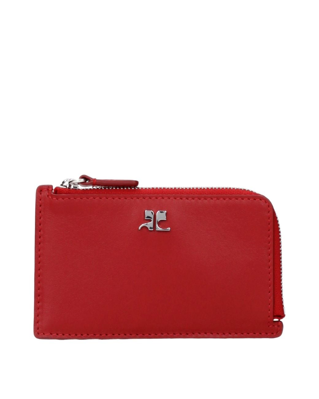 Courreges Red Purses And Ruby Leather