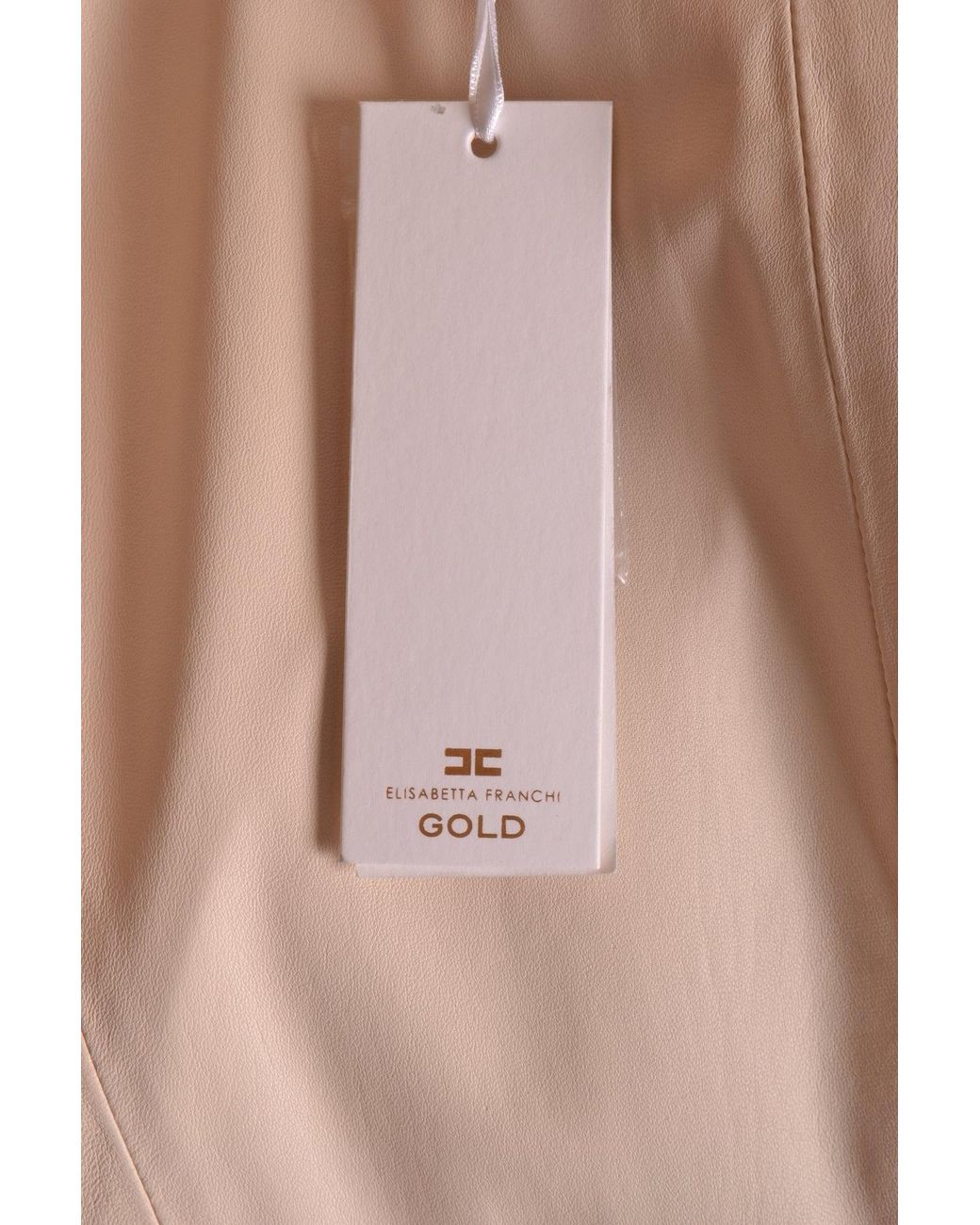 Elisabetta Franchi Jas Beige in het Multicolor