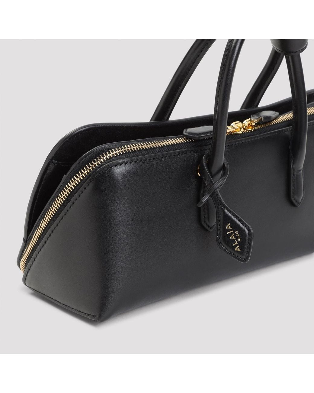 Alaïa Black Small Leather Top-Handle Bag