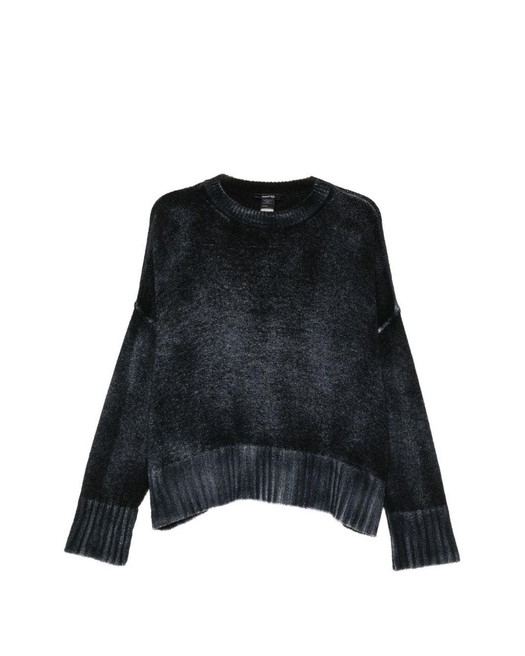 Avant Toi Black Wool Blend Oversized Jumper