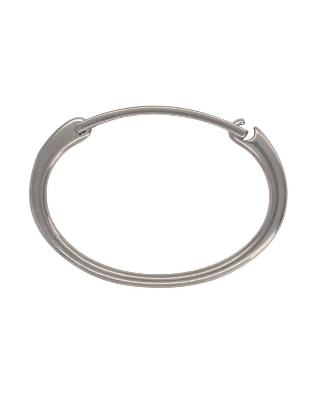 Saint Laurent White Bracciale Con Logo for men