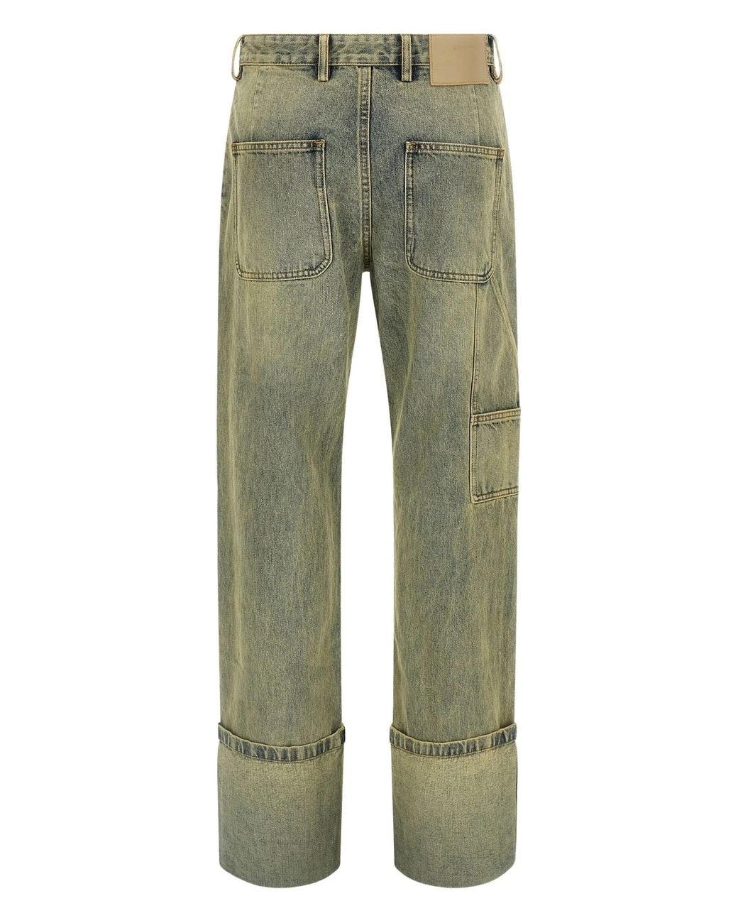 Entire studios Green Cuff Jean Surface Wave