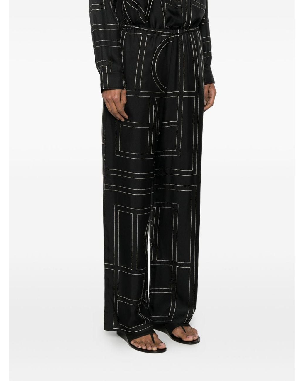 Totême Black Relaxed Fit Pajama