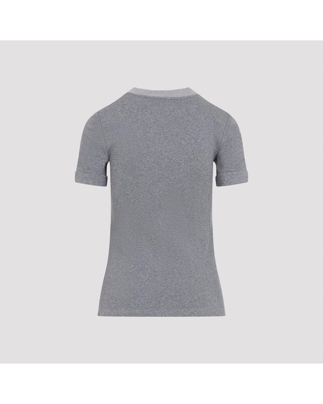 Peserico Gray Rib T-Shirt