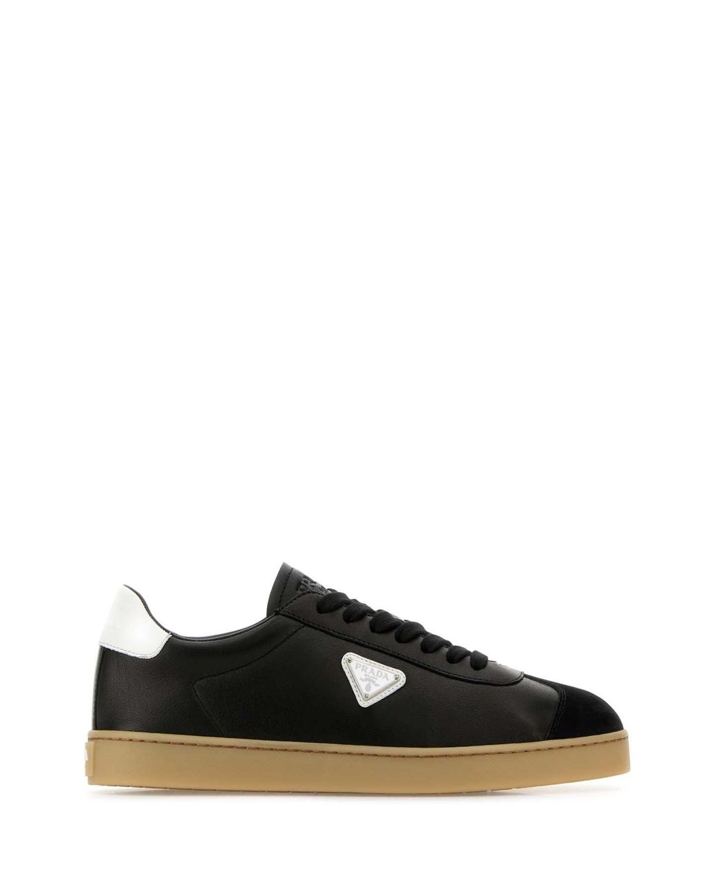 Prada Black Nappa Leather Sneakers for men