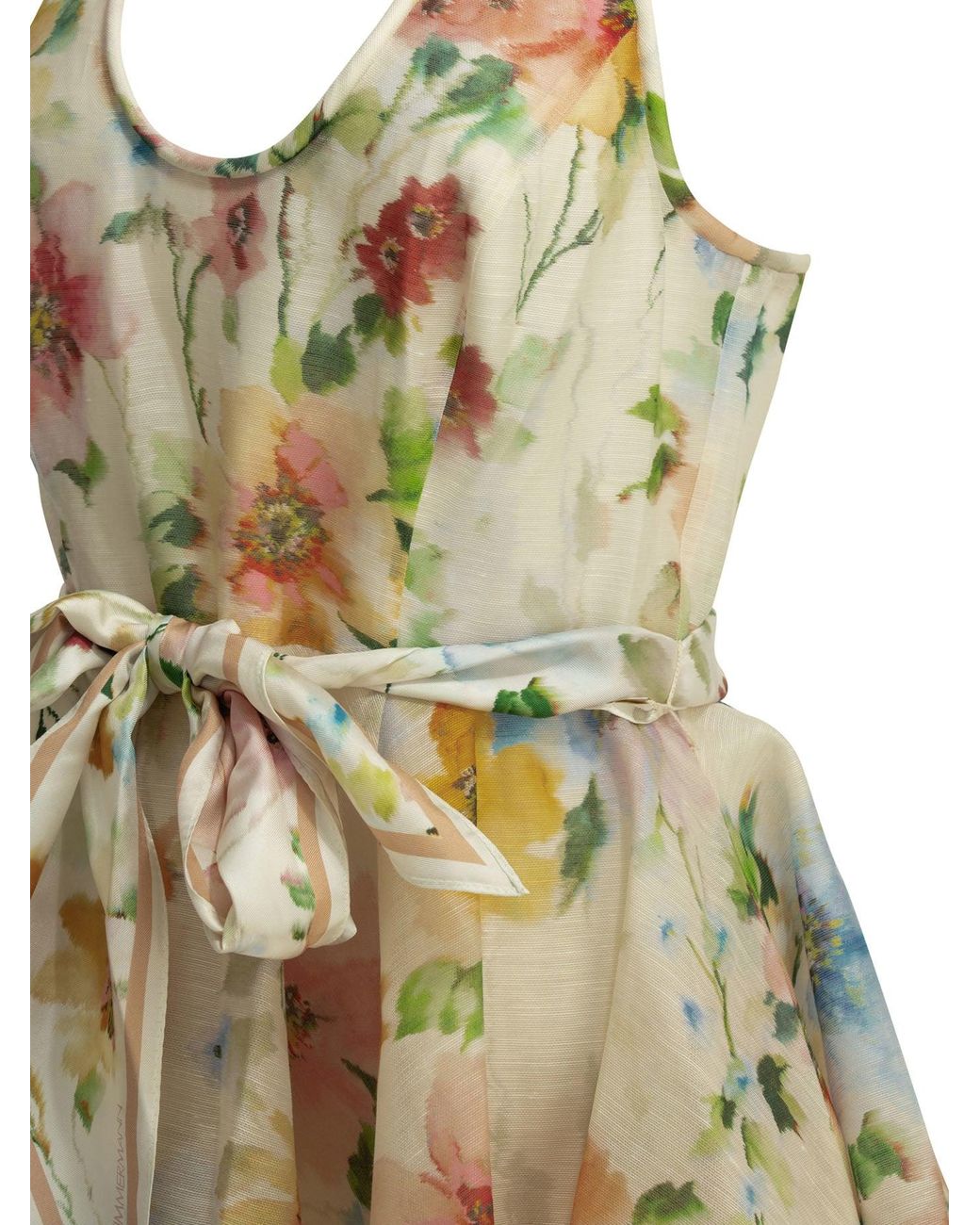 Zimmermann Metallic "Alchemy Racer" Flared Dress