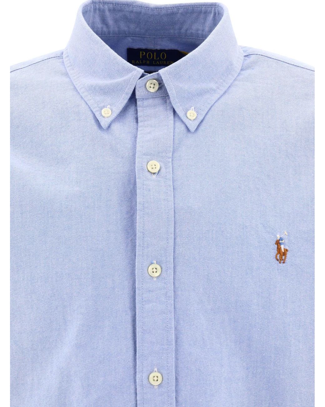 Polo Ralph Lauren Blue Pony Shirt for men