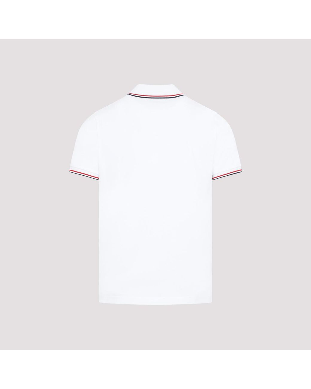 Moncler White Ss Polo T Shirt