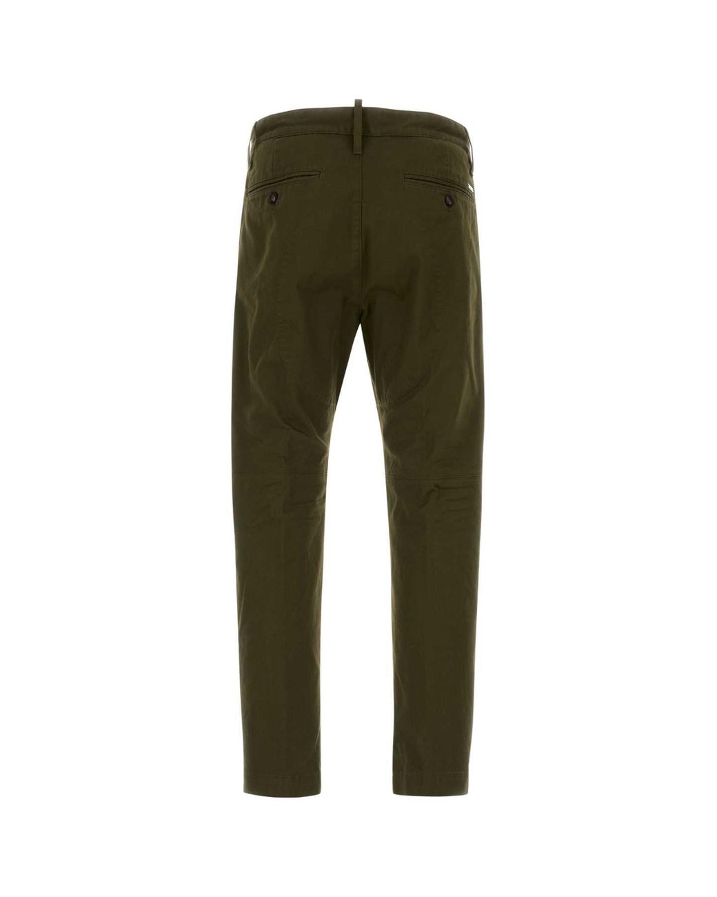 DSquared² Olive Green Stretch Cotton Chino Pant for men