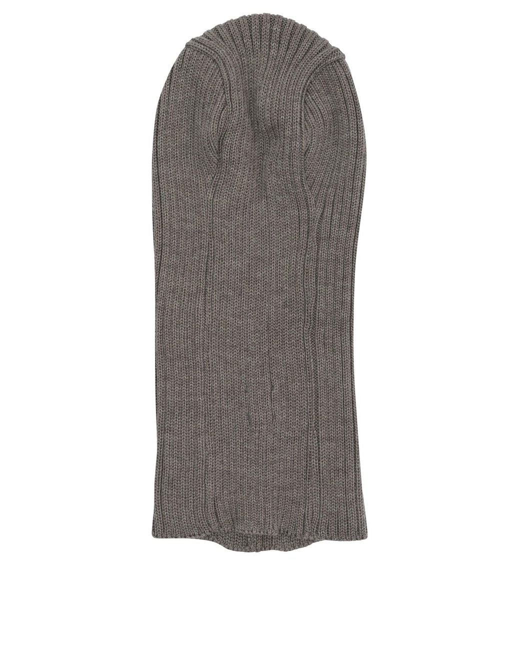 Needles Gray Merino Wool Balaclava for men