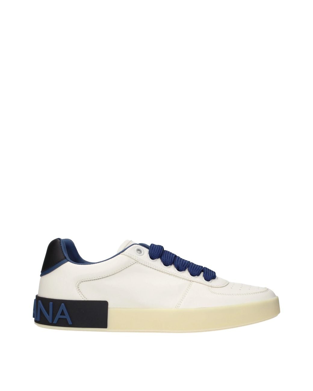 Dolce & Gabbana Blue Portofino Sneakers Leather/Denim