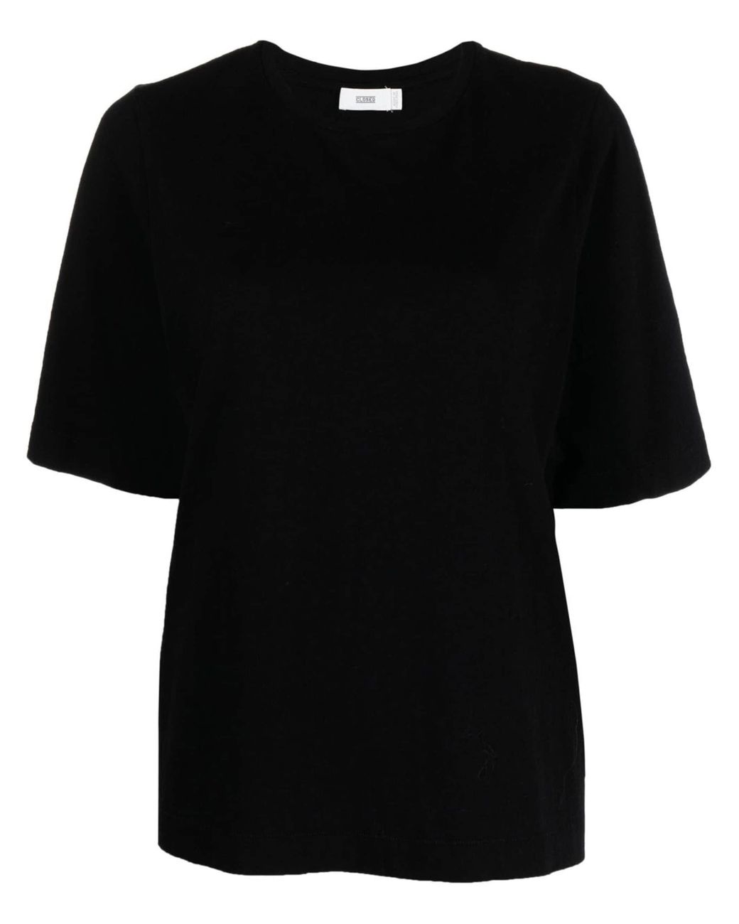 Closed Blouse Met Wijde Mouwen in het Black