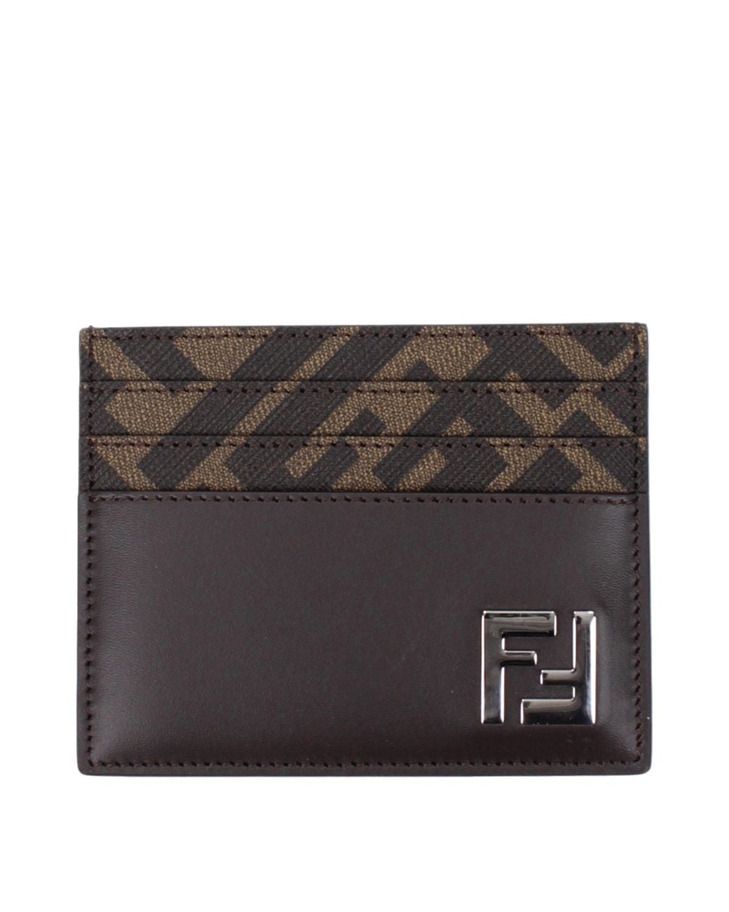 Fendi Black Document Holder Fabric/Ebony