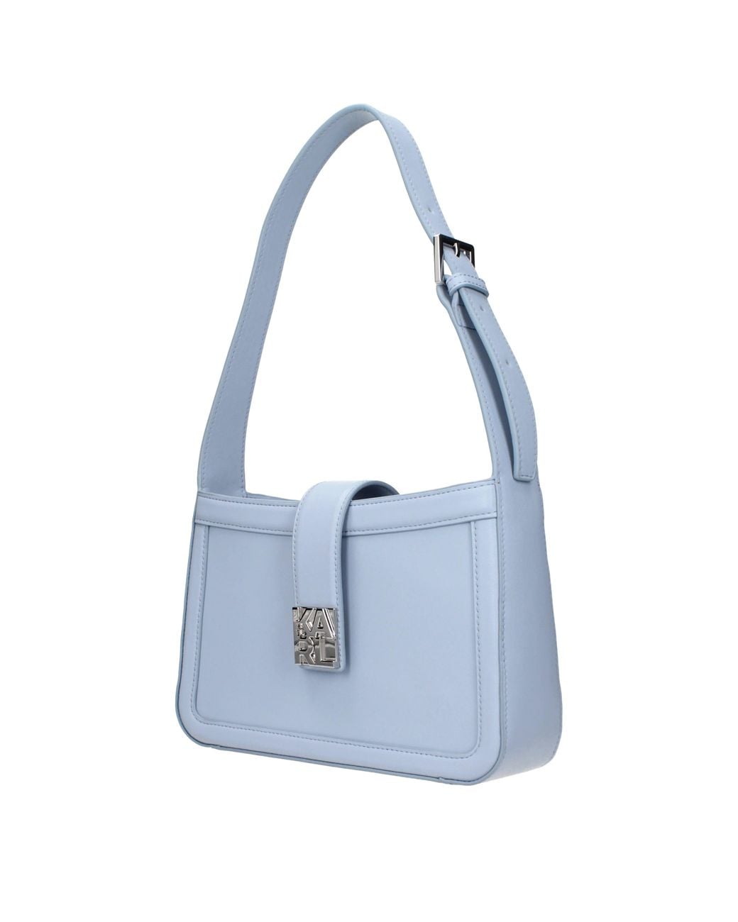 Karl Lagerfeld Blue Shoulder Bags For Leather