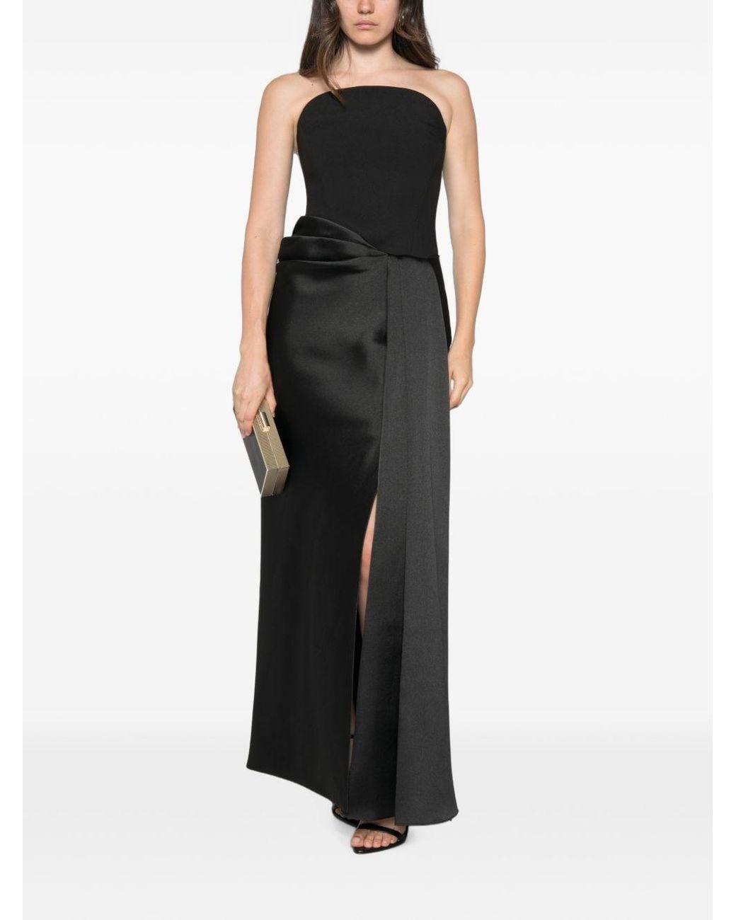 Solace London Black Seri Maxi Dress