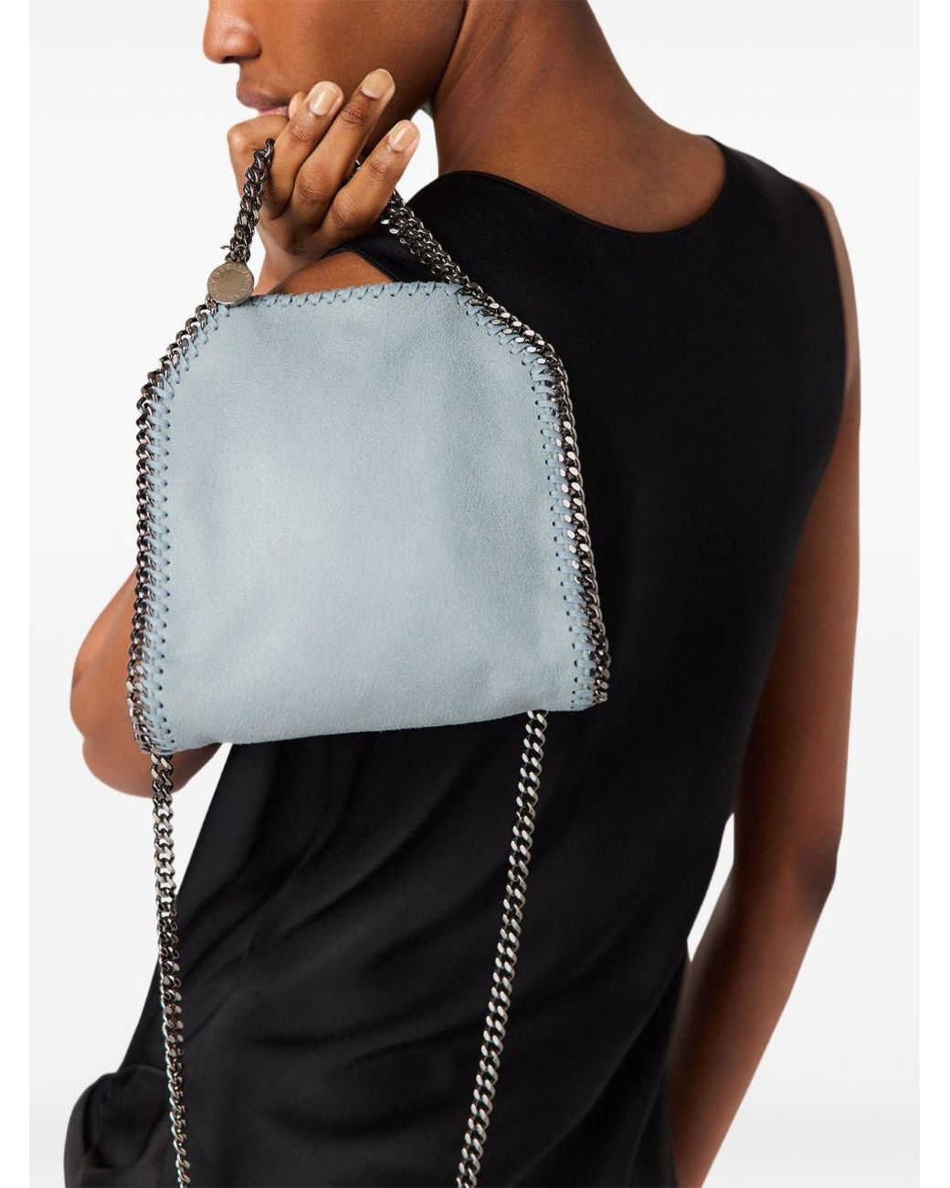 Stella McCartney Blue Falabella Tiny Crossbody Bag