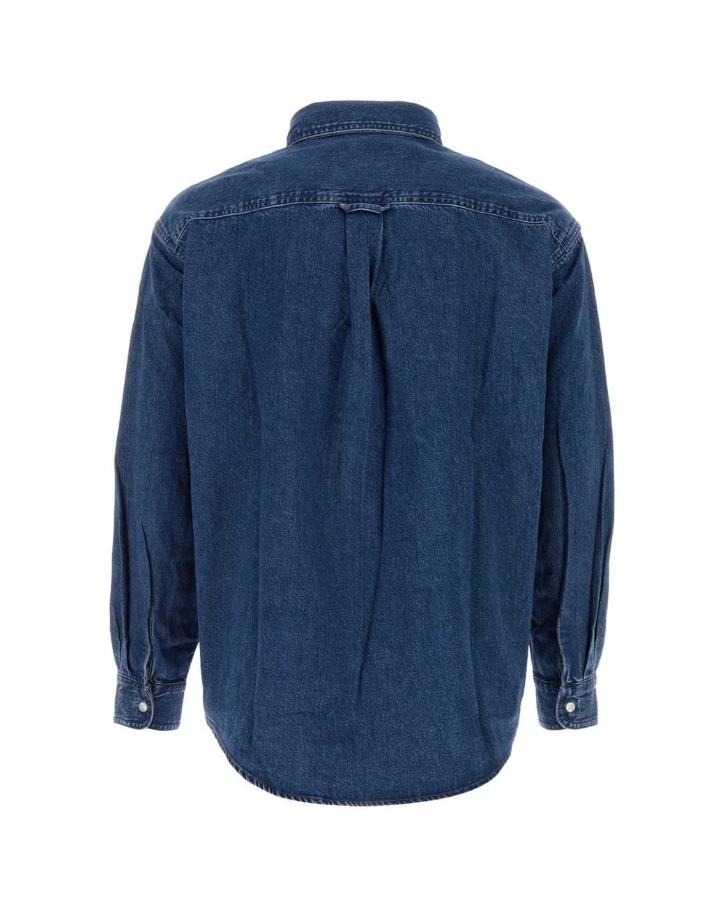 Carhartt Blue Denim L/S Lucas Shirt for men