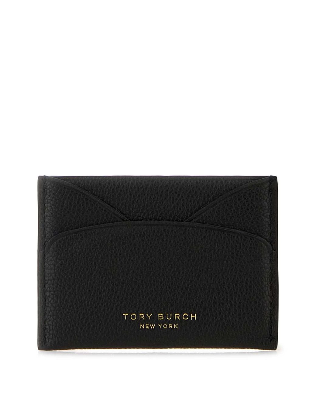 Tory Burch Black Romy Flat Card Case