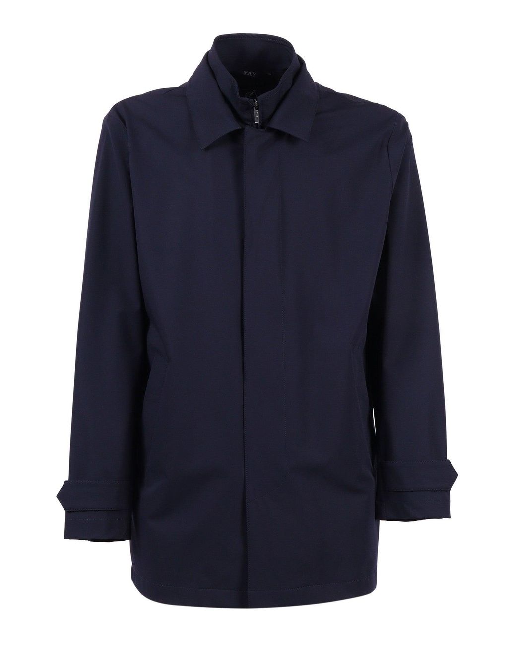 Fay Blue Travel Morning Stretch Minimalist Casual Jacket